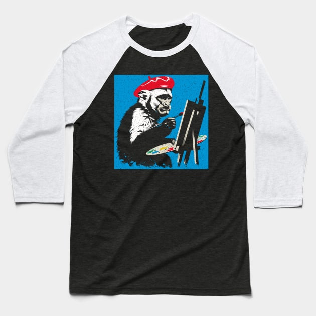 Artist Capuchin Baseball T-Shirt by JSnipe
